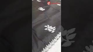 Soft Organza Saree with our beautiful sequence and pearl handwork [upl. by Anawt]