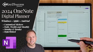 Best 2024 OneNote Digital Planner  Key2Success [upl. by Atselec]