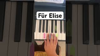 Für Elise  Beethoven Piano Tutorial shorts piano [upl. by Enaujed]