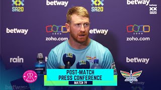 Betway SA20  Match 19 PostMatch Press Conference  Paarl Royals v Durbans Super Giants [upl. by Squire246]