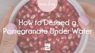 How to Deseed a Pomegranate Under Water [upl. by Aihsal177]