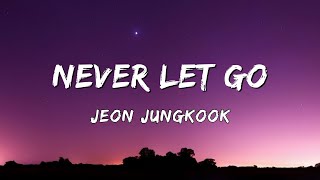 Jeon Jungkook 전정국 — Never Let Go Lyrics Video [upl. by Nylrak173]