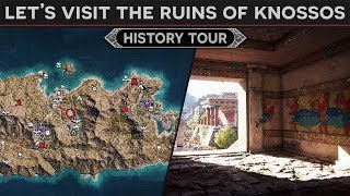 Lets Visit the Minoan Palace Complex of Knossos  History Tour in AC Odyssey Discovery Mode [upl. by Shari]