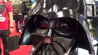 EFX Collectibles Darth Vader Helmet Props atNYCC 2016 [upl. by Anhsirk]