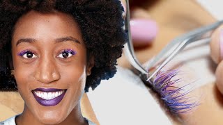 Women Try Mermaid Lashes [upl. by Aseret]