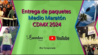 Entrega de paquetes Medio Maratón CDMX 2024 Asi fue la nueva inauguracion WTC [upl. by Kakalina]