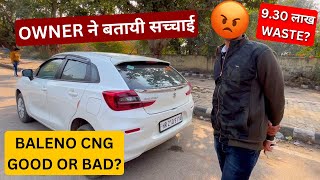 💔BALENO CNG लेने का DECISION सही या ग़लत  BALENO DELTA CNG OWNERSHIP REVIEW [upl. by Luella]