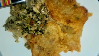 Easy Saltfish Fritters and Callaloo Recipe foryou fritters callaloo saltfish [upl. by Jairia]