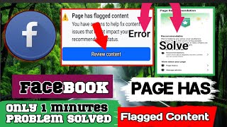 Page Has Flagged Content maidake Solve kana nanga How to solve page has Flagged content [upl. by Ahsikat]