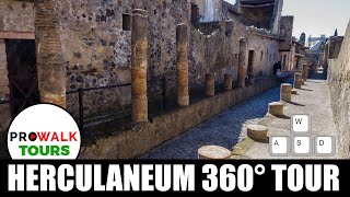 Herculaneum Italy 360 Walking Tour [upl. by Sivek]