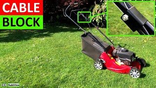 Mountfield Petrol Lawnmower How to fit a new Cable Fixing Block [upl. by Alia]