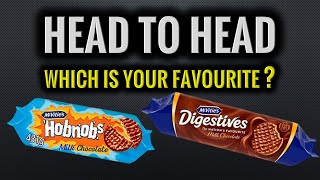 HEAD to HEAD  Mcvities Chocolate Hobnobs v Mcvities Chocolate Digestives  WHICH IS YOUR FAVOURITE [upl. by Aztinaj813]