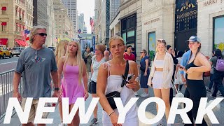 4K🇺🇸NYC Summer Walk🗽Walking on 5th Ave 😎❤️‍🔥Columbus Circle to Rockefeller Center  June 2023 [upl. by Nivlad]