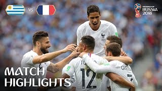 Uruguay v France  2018 FIFA World Cup  Match Highlights [upl. by Xila883]