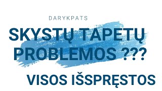 Sprendžiam Skystų tapetų problemas Kaip valyti taisyti ir prižiūrėti skystus tapetus [upl. by Westlund]