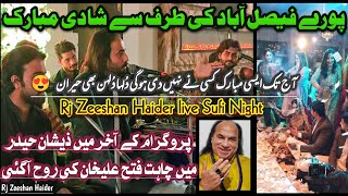 Kali Kali Zulfon Ke  Bilo Ni Tera Laal Ghagra  Rj Zeeshan Haider live sufi night  Qawali Event [upl. by Mehitable]