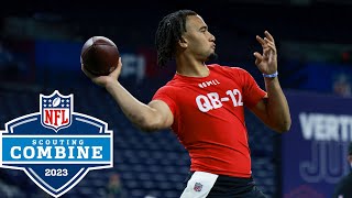 Best of Quarterback Workouts at the 2023 Scouting Combine [upl. by Nelrsa]