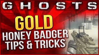 Call of DutyGhosts  quotGOLD HONEY BADGERquot  How to Unlock Gold Camo in Multiplayer Tips amp Tricks [upl. by Binetta]