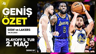 GSW  LAKERS  2 Tur 2 Maç Geniş Özet  NBA 2023 PLAYOFFS [upl. by Edgell]