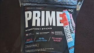 Costco Item Review Prime Hydration Sticks Ice Pop Blue Raspberry Strawberry Watermelon Taste Test [upl. by Kauslick]