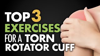 Top 3 Exercises for Torn Rotator Cuff [upl. by Jepum19]