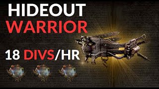 Path of Exile Hideout Warrior 1 Hour Grinding Session [upl. by Suoivart347]