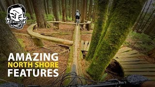 Riding Insane amp Beautiful North Shore MTB features [upl. by Fancy]