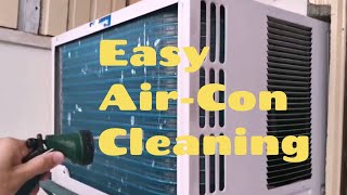 How to Clean Window Type Air Conditioner Quick and Easy [upl. by Rawden]