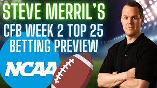 2024 College Football Week 2 Picks and Odds  Top 25 College Football Betting Preview amp Predictions [upl. by Cort]