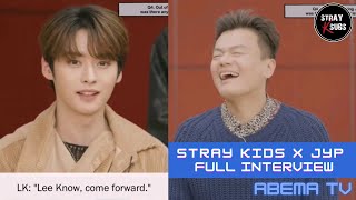 ENG SUB Stray Kids x JYP Full Interview How Bang Chan chose the members amp ALL IN collaboration [upl. by Anifled618]