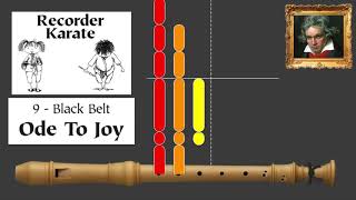 Recorder Karate  Ode To Joy black belt [upl. by Ahsiekahs]