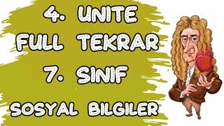 7 SINIF 4 ÜNİTE FULL TEKRAR  BİLİM TEKNOLOJİ VE TOPLUM [upl. by Auhso]