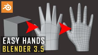 Tutorial EASY Hands In Blender  Beginners [upl. by Ailuj]