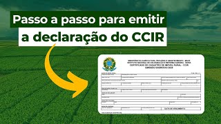 Como emitir a Declaração do CCIR  Cadastros Rurais na Prática [upl. by Reggi251]