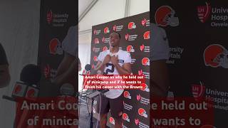 Amari Cooper on why he held out of minicamp and if he wants to retire with the Browns [upl. by Acisej]