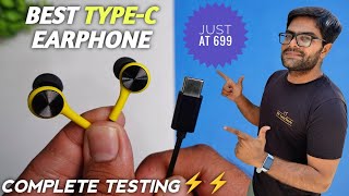 Best TypeC Wired Earphones Under 1000 ⚡⚡ Mozu Audiology 200 Type C Wired Earphones ⚡⚡ [upl. by Blanding]