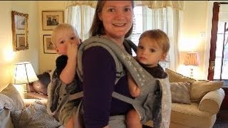 Babywearing Twins Tutorial [upl. by Leemaj421]