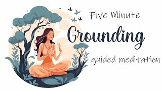 A 5 Minute Guided Grounding Meditation Discovering Your Inner Sanctuary [upl. by Yecal656]