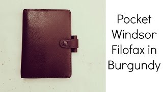 Filofax Pocket Windsor Burgundy [upl. by Lladnew]