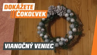 Vianočný veniec na dvere ktorý bude vítať návštevy  urobte si ho sami 🎄 [upl. by Leeanne]