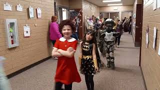 our schools Halloween parade [upl. by Nihhi]