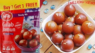 MTR gulab jamun recipe how to make gulab jamun with instant mix Janmashtami specialFood Artists [upl. by Solnit]