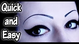 Every Day Goth Makeup  Fast and Easy  Toxic Tears [upl. by Vyse948]