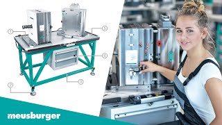 Meusburger product in focus – H 4062 aircushioned assembly table [upl. by Ymmac]