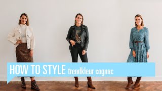 How to style  Trendkleur cognac [upl. by Thaddus]