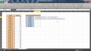 Create a Frequency Distribution Table in Excel [upl. by Iggem]