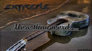 Extreme  More Than Words Lyric Video extreme morethanwords lyrics [upl. by Autum834]