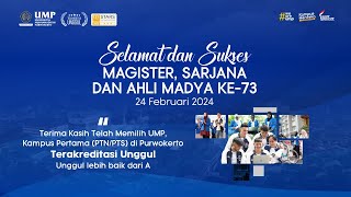 LIVE WISUDA UMP KE 73 [upl. by Kant]