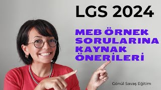 💯🛎LGS 2024 MEB Örnek Soruları  Hangi Soruya Hangi Kaynakla Çalışılmalı 💯 lgs lgs2024 [upl. by Cyma]