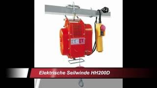 HH200D Elektrische Seilwinde 220 kg Hebeleistung [upl. by Melc208]